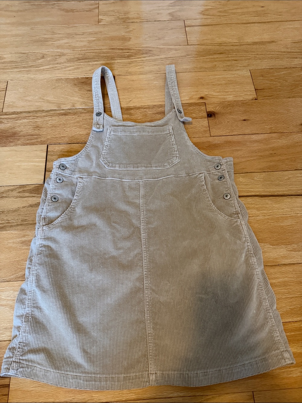 American Eagle Outfitters Corduroy Overall Dress - Light Beige
